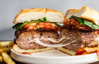 Stuffed Caprese Burgers – The Keep At Dwelling Chef