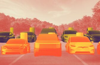 Tesla’s Mannequin S, Mannequin 3, Mannequin X, Mannequin Y, and Cybertruck in contrast