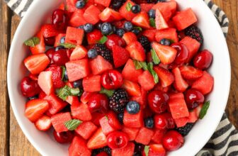 Watermelon Fruit Salad – Barefeet within the Kitchen