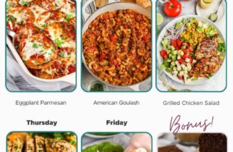 Weekly Meal Plan Aug 5, 2024