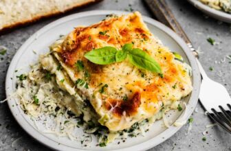 White Spinach Artichoke Lasagna